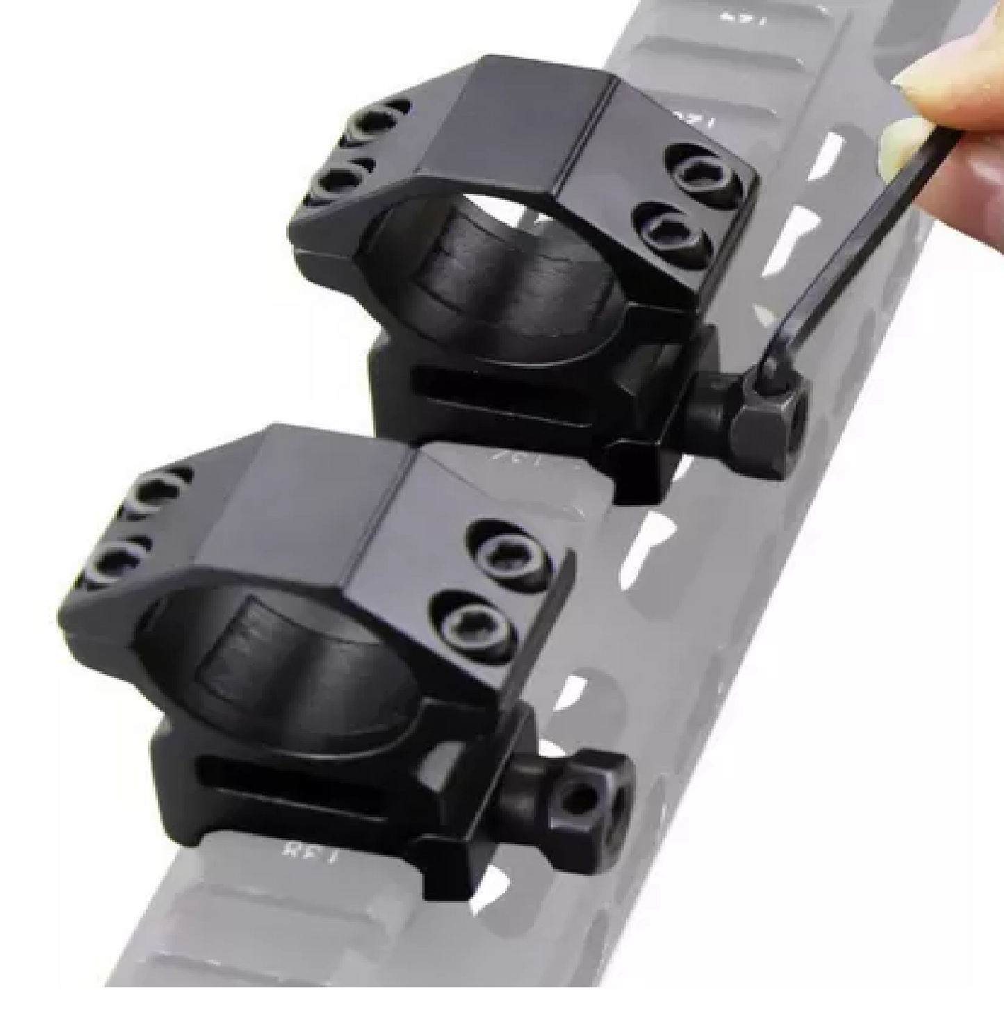 Monturas Riel 20mm Picatinny Montura Alta Mira Tubo 30mm