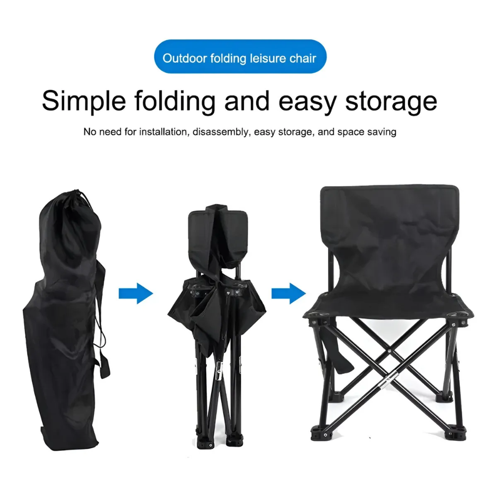 Silla Plegable Portatil Para Camping Playa Picnic Con Bolso