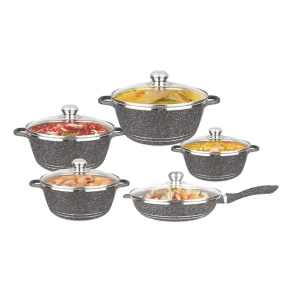 Set De Ollas Antiadherente Bateria Ollas 10pcs