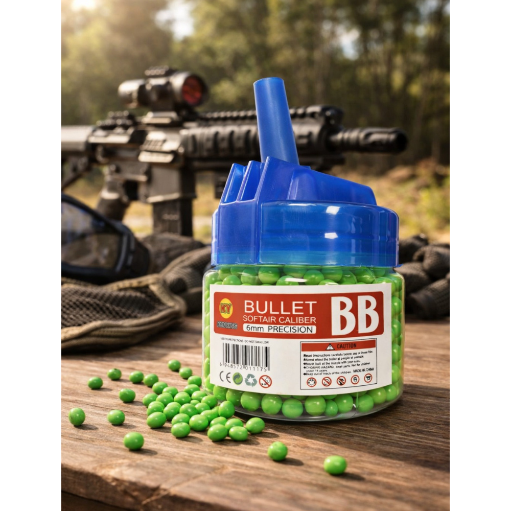 Balines 500 piezas de perdigones para pistola de aire comprimido Bolas PVC 0,12