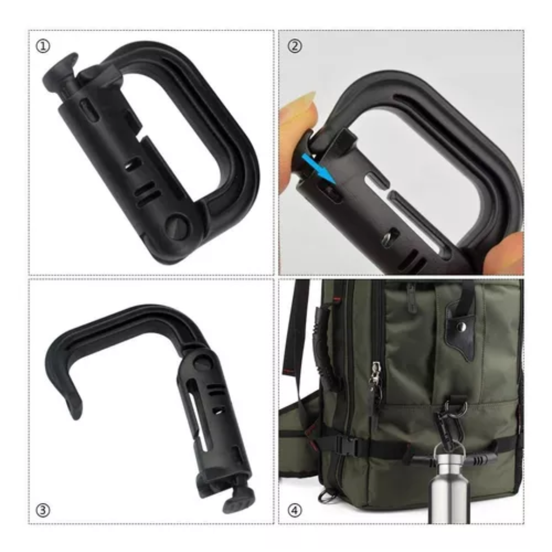 Mosqueton Trekking Polimero Mosqueton Tactico Camping