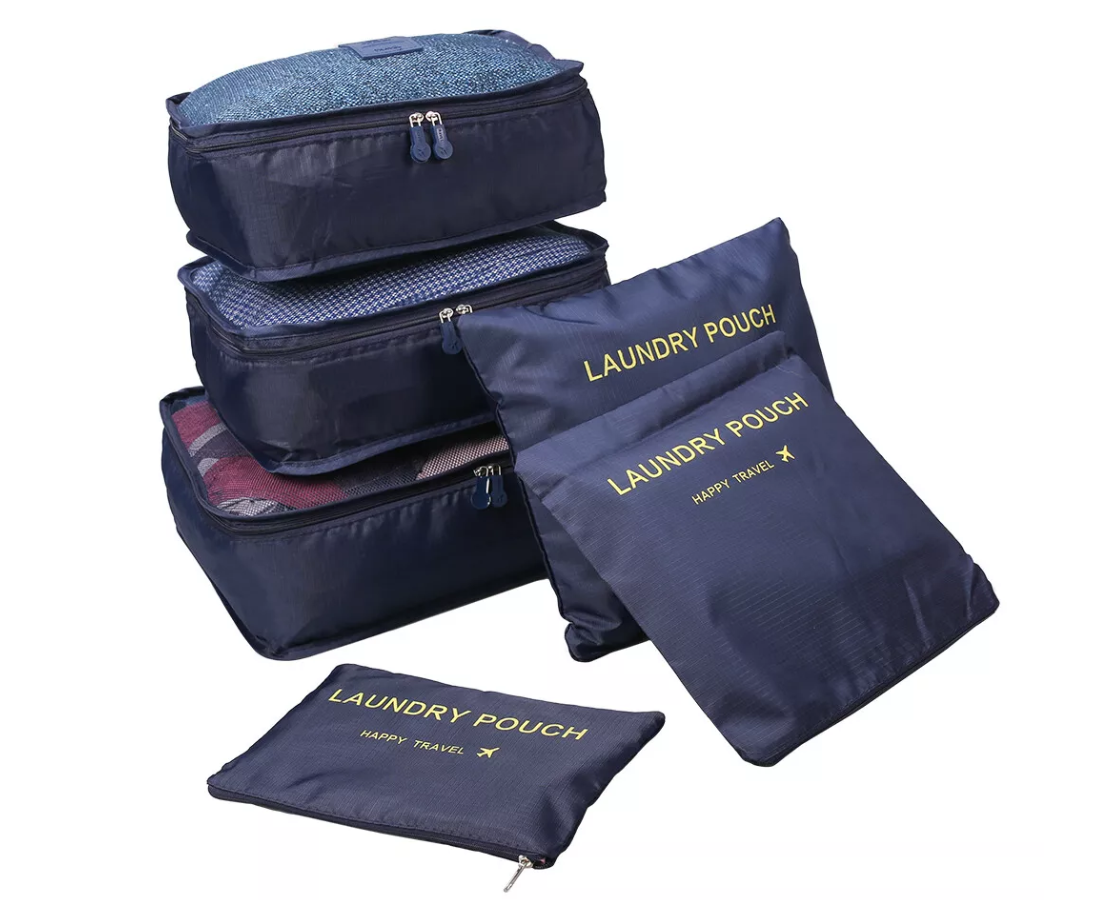 set 6 Organizadores Equipaje Bolso Organizador Maleta Viaje