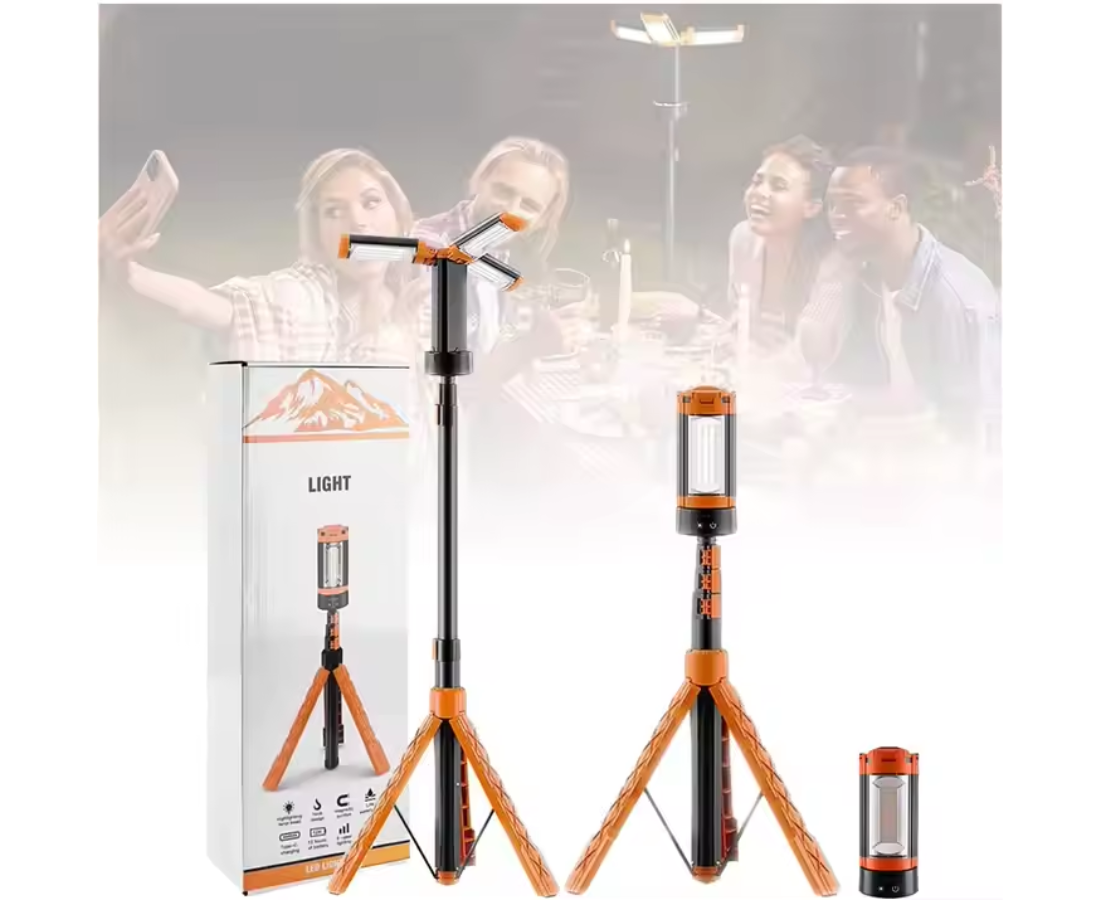 Linterna Lampara Tripode Linterna Usb Lampara Trabajo 1.8m