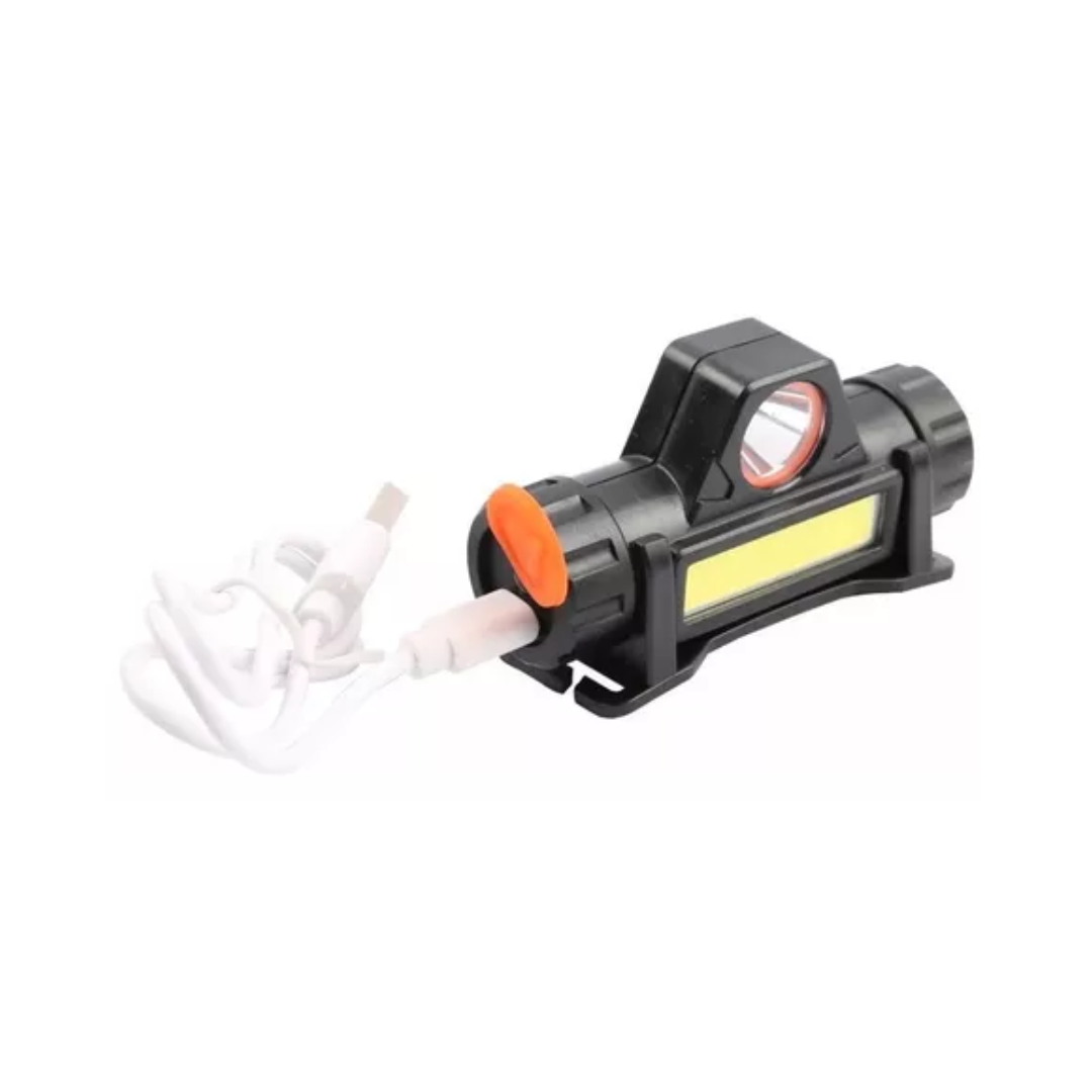 Linterna Cintillo Cob Linterna Minera Headlamp Recargable