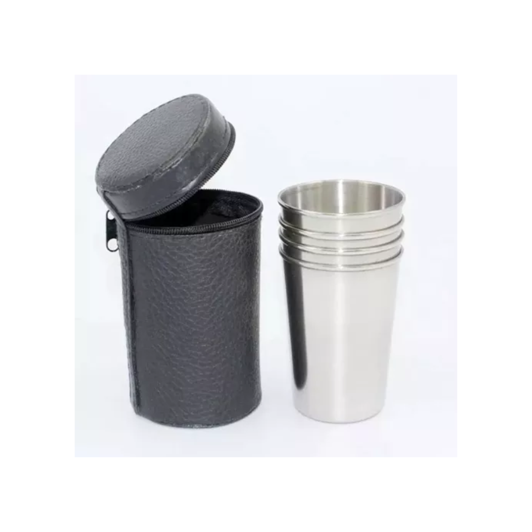 Set 4 Vasos Camping Vaso Termico Vaso Portatil Vasos Camping