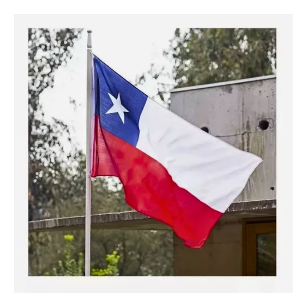 Bandera Chilena 90x60 Cm Chile Fiestas Patrias
