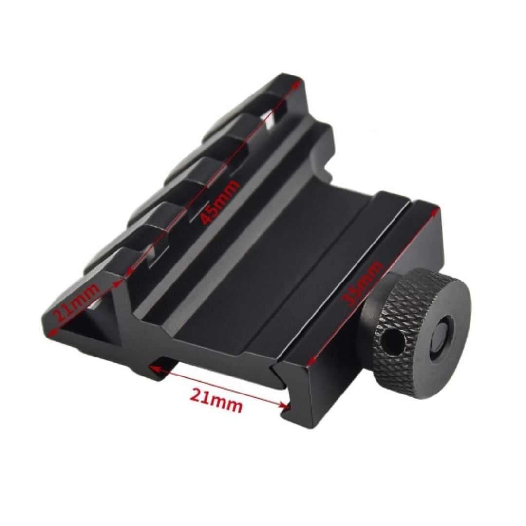 Riel Picantiny 45 Grados Mira Airsoft Militar Tactico 20mm