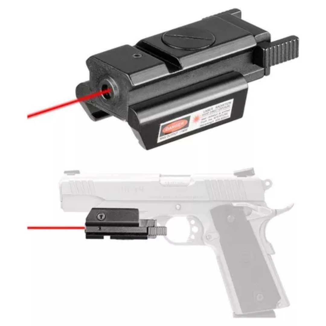 Mira Laser Mira Punto Rojo Laser Pistola Riel 20mm Metal