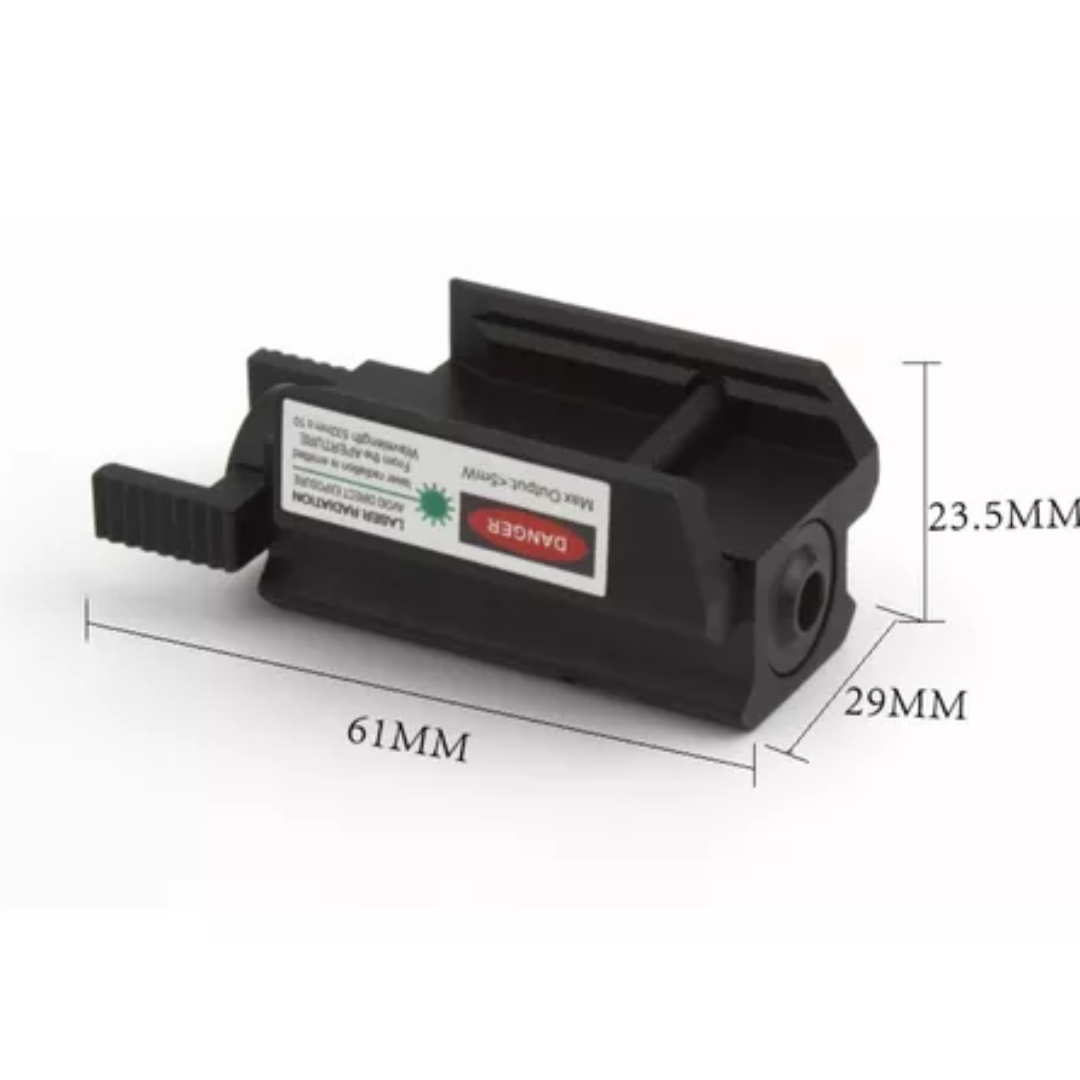 Mira Laser Mira Punto Rojo Laser Pistola Riel 20mm Metal