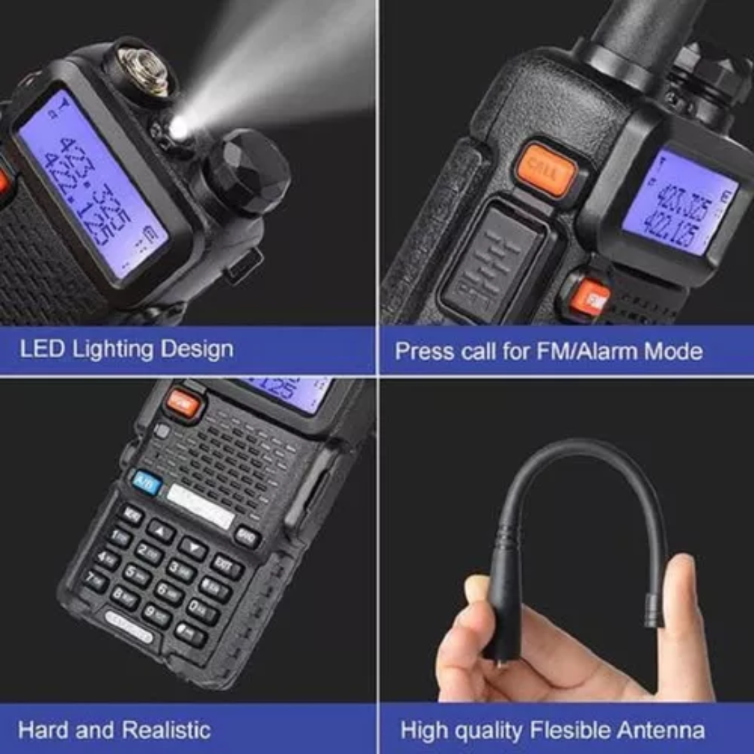 Walkie Talkie Radio Transmisor Woki Toki Radio Baofeng Uv5r
