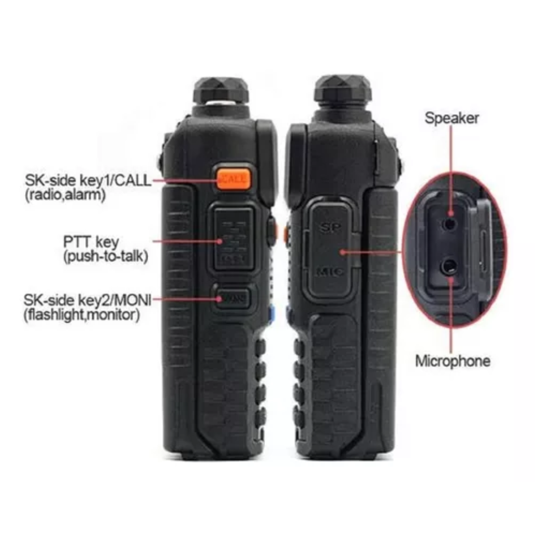 Walkie Talkie Radio Transmisor Woki Toki Radio Baofeng Uv5r