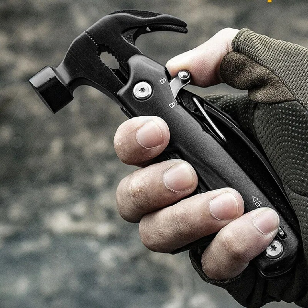 Martillo Multiuso Camping Estuche Cortapluma Multifuncional