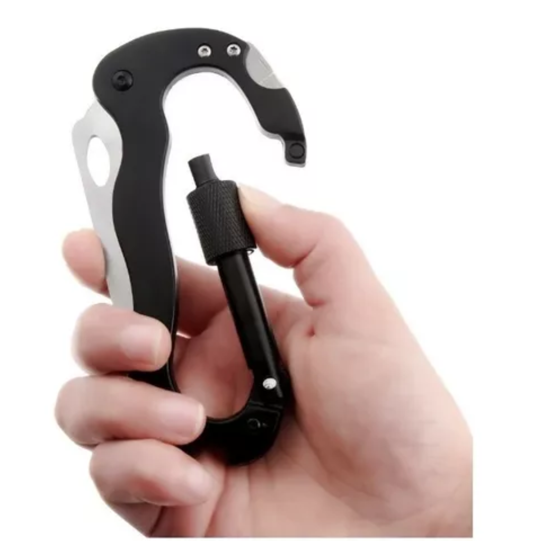 Mosquetón Multifuncional Para Supervivencia Al Aire Libre