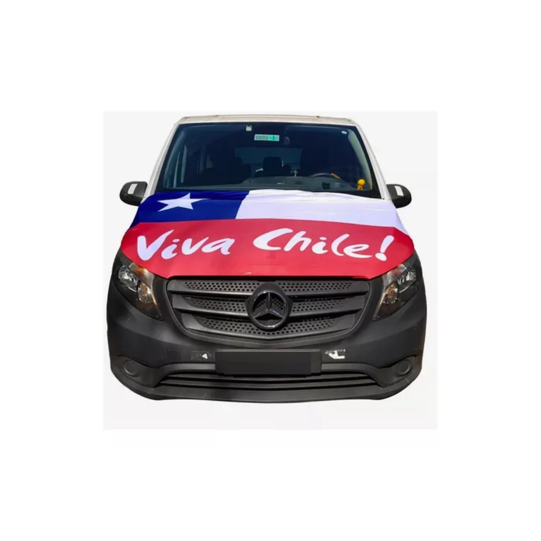 Bandera Cubre Capot Bandera Chile Auto Bandera Auto Capo