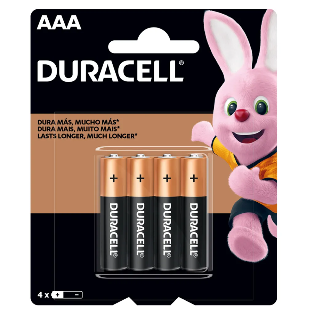 Baterias Duracell x4 AAA