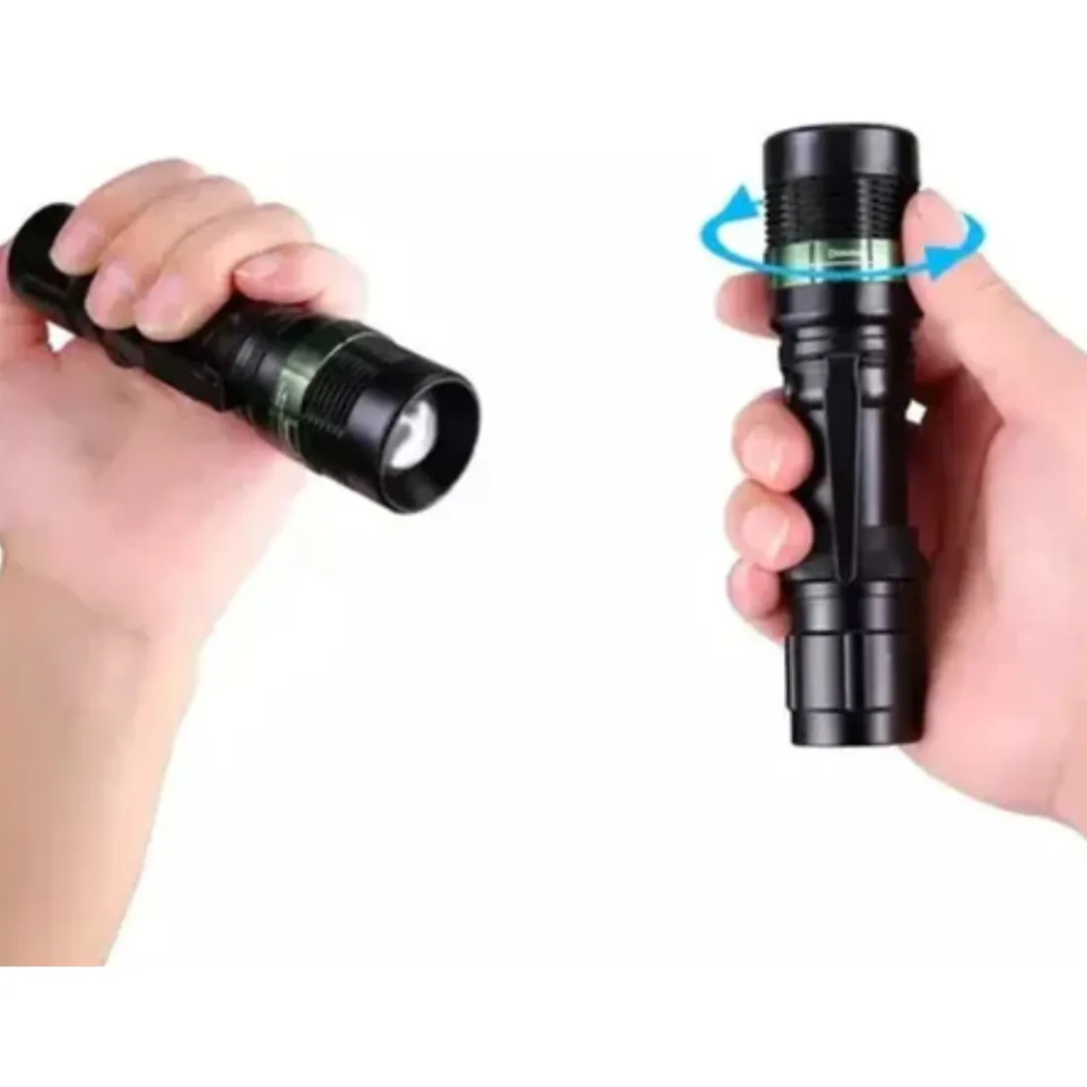 Linterna Tactica Zoom Linterna Recargable Linterna 18000lm