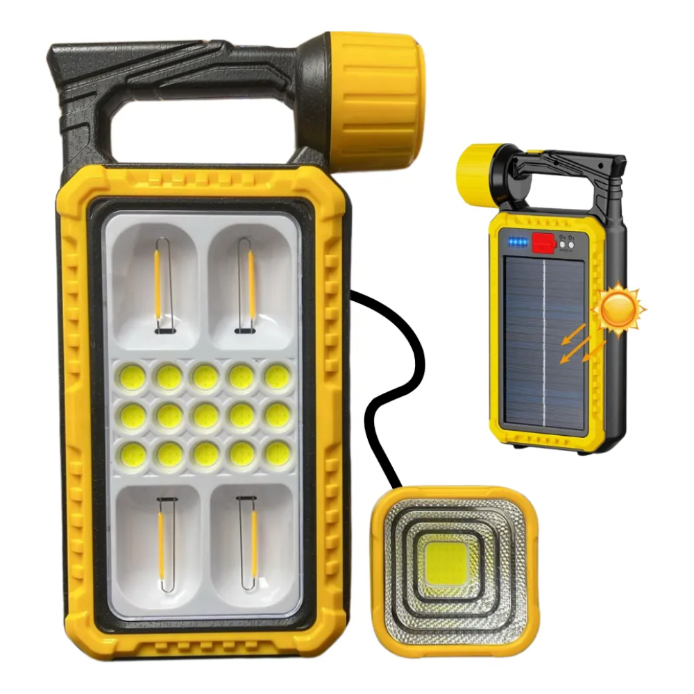 Lampara Linterna De Camping Led Solar Usb Recargable Lateral