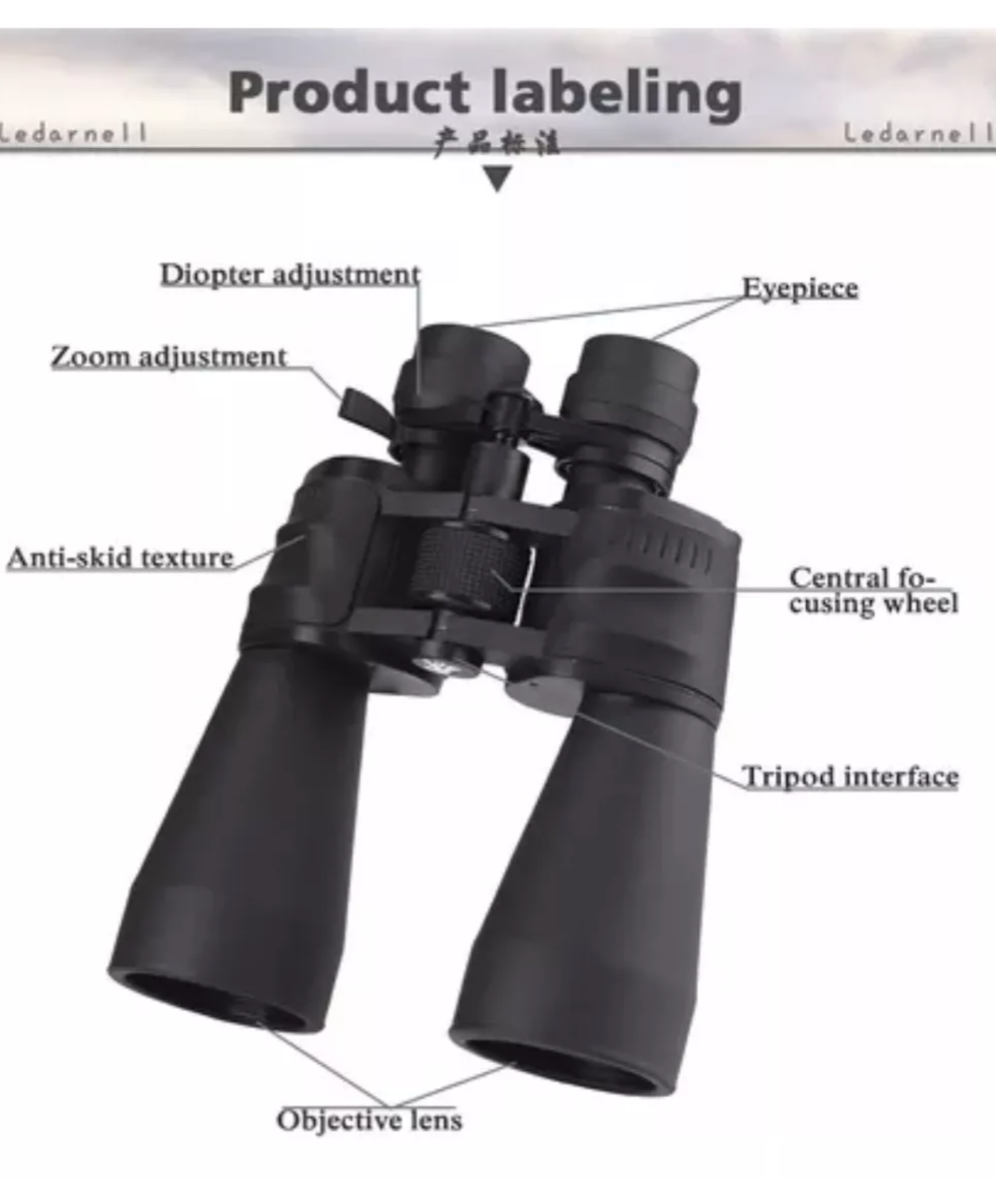 Binoculares Profesionales Binocular Binoculares Con Zoom 10-30X60