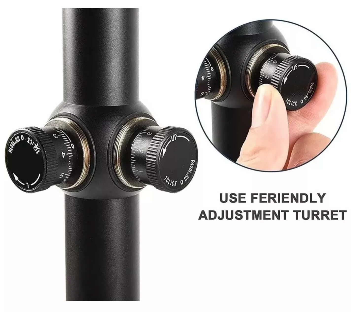 Mira Telescopica Rifles Pcp Caza Iluminada 6-24x50 Riel 11mm