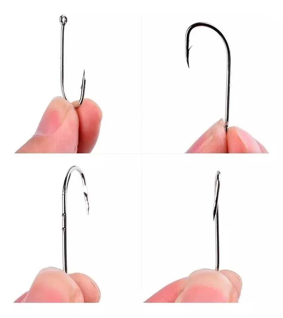 Kit Anzuelo Set Pesca 5 Anzuelos Pesca Anzuelos De Pesca 1/0