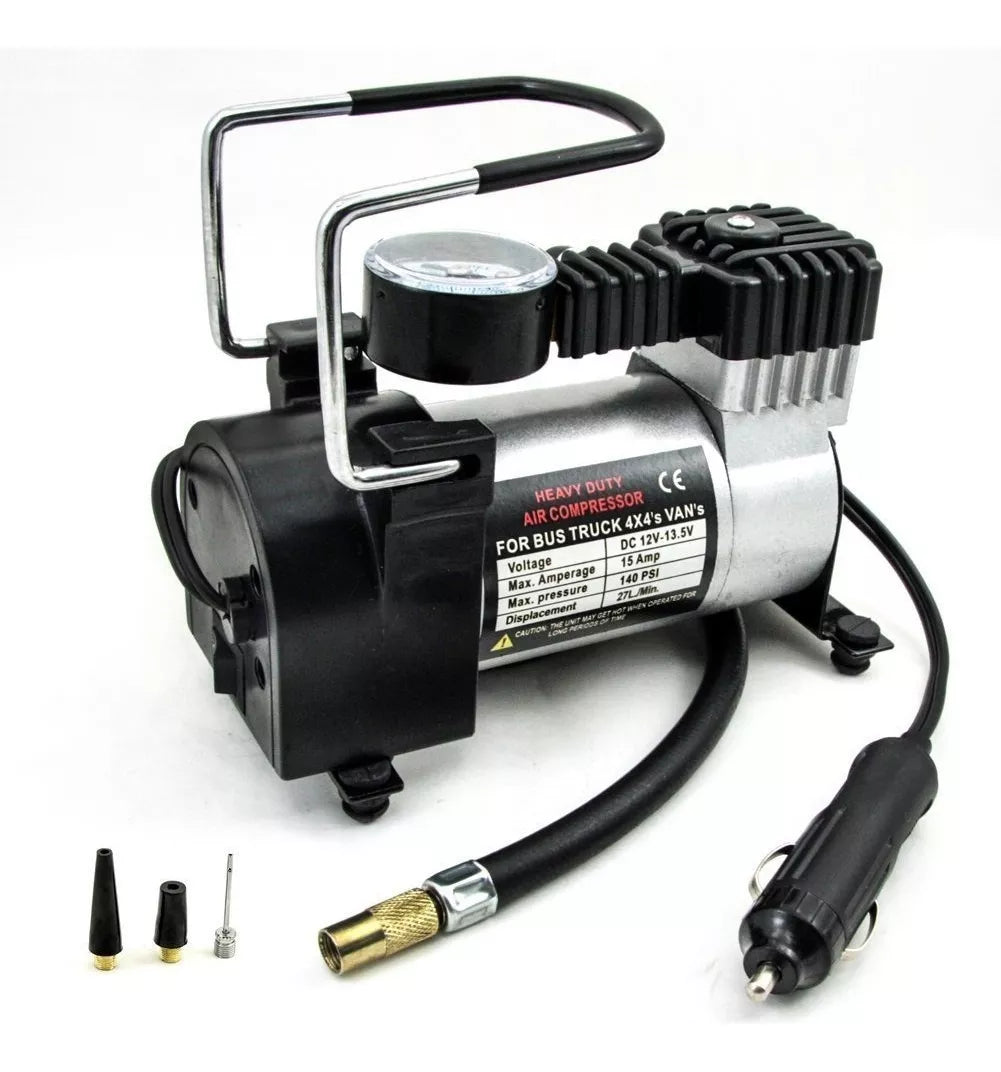 Compresor Aire 12v Compresor Metalico 12v Auto Moto 35l/min