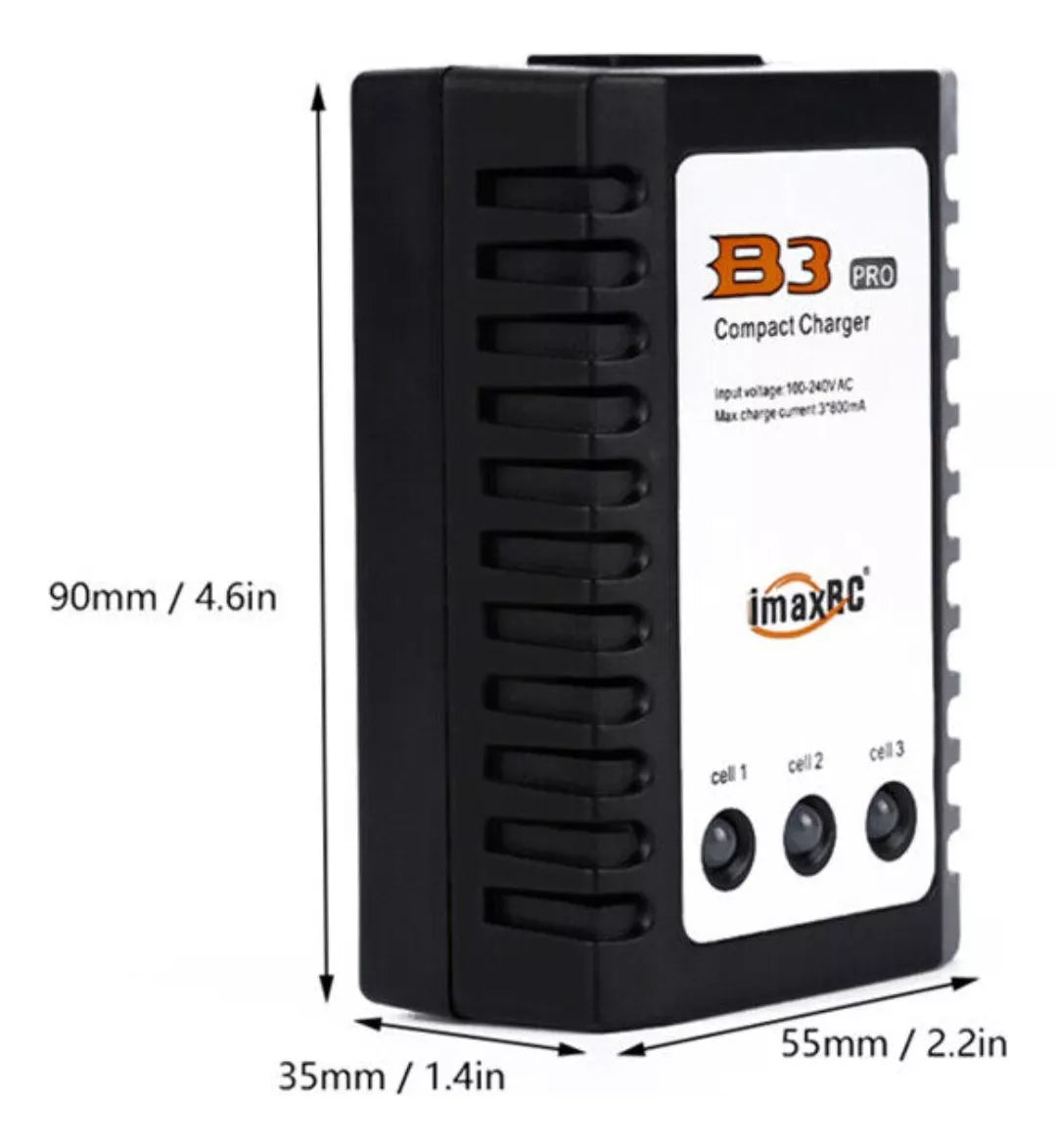 Cargador Lipo B3 Pro 7.4v Cargador Bateria Lipo 11.1v 800mah