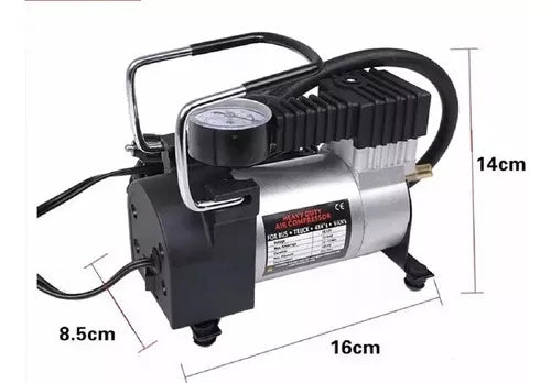 Compresor Aire 12v Compresor Metalico 12v Auto Moto 35l/min