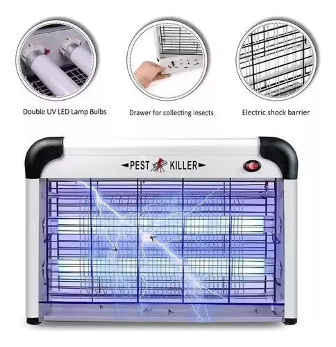 Lampara Mata Insectos Mata Insecto Electrico Mata Moscas 12w
