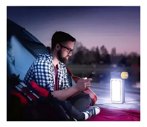 Lampara Linterna De Camping Led Solar Usb Recargable Lateral