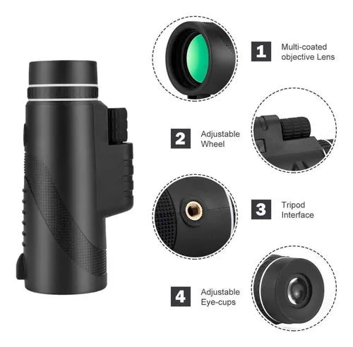 Monocular Catalejo 40x60 Monoculo Binocular Profesional
