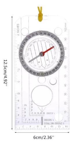 Brujula Regla 2en1 Camping Supervivencia Cartografia Regla