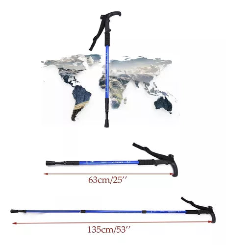 Pack 2 Bastones Trekking Baston Trekking Anti Shock 4tramos