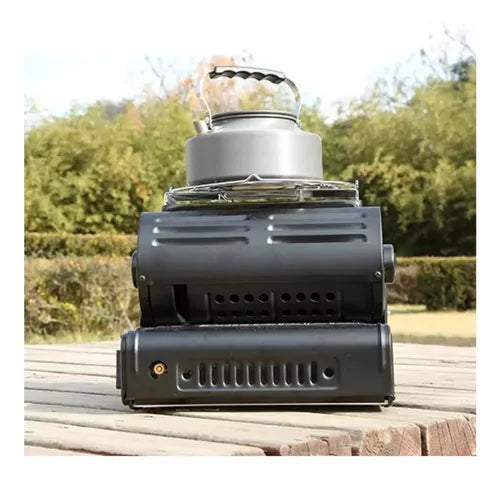 Calefactor Cocinilla Gas Hibrida 2 En 1 Portatil Camping