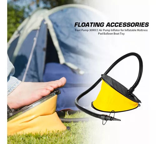 Inflador Pie Bomba Inflador Aire Bomba Manual Colchon