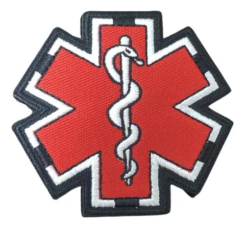 Parche Medico Parche Velcro Bordado Tela Parche Medico