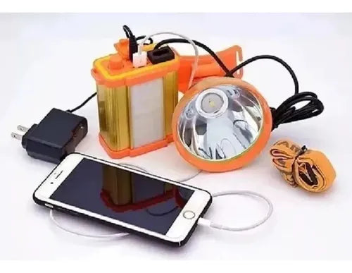 Linterna Frontal Recargable Linterna De Cabeza Foco 500w