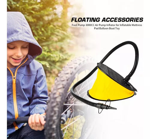 Inflador Pie Bomba Inflador Aire Bomba Manual Colchon