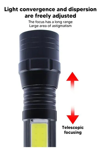Linterna Led Cree Xml-t6 2000lumenes Zoom Usb Recargable doble led