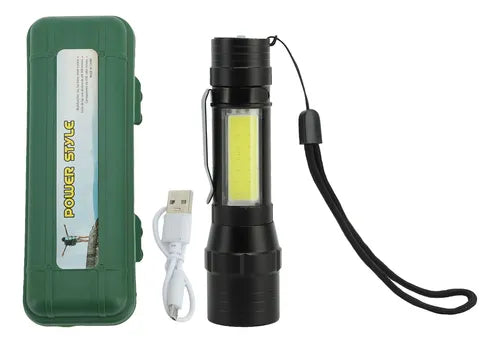 Linterna Led Cree Xml-t6 2000lumenes Zoom Usb Recargable doble led