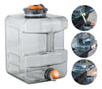 Bidon D'eau De Camping 5.5L Avec Robinet - Réservoir Portable En Plastique Alimentaire - Pour VR, Pique-nique, Chantier - 5
