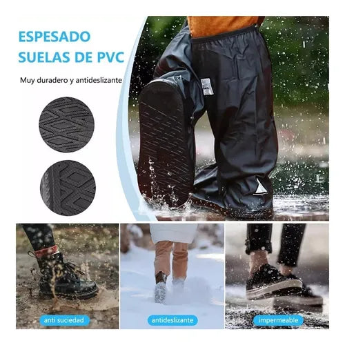 Polaina Trekking Impermeable Cubre Botas Lluvia Cubre Zapato