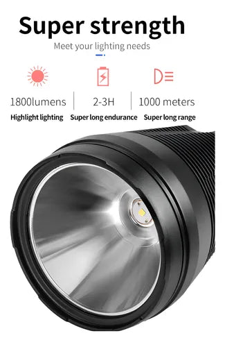 Linterna Led Linterna Potente Recargable Linterna Caza 1800l