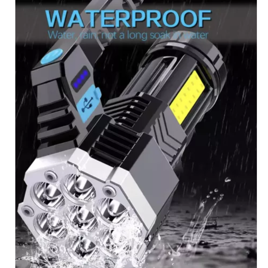 Linterna Led Usb Recargable Foco Camping 7 Focos Cob Led