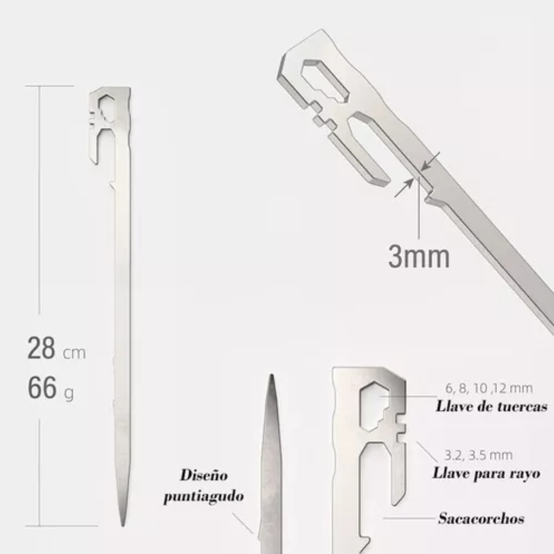 Set 6 Estacas Para Tienda Multifuncional Estacas Camping