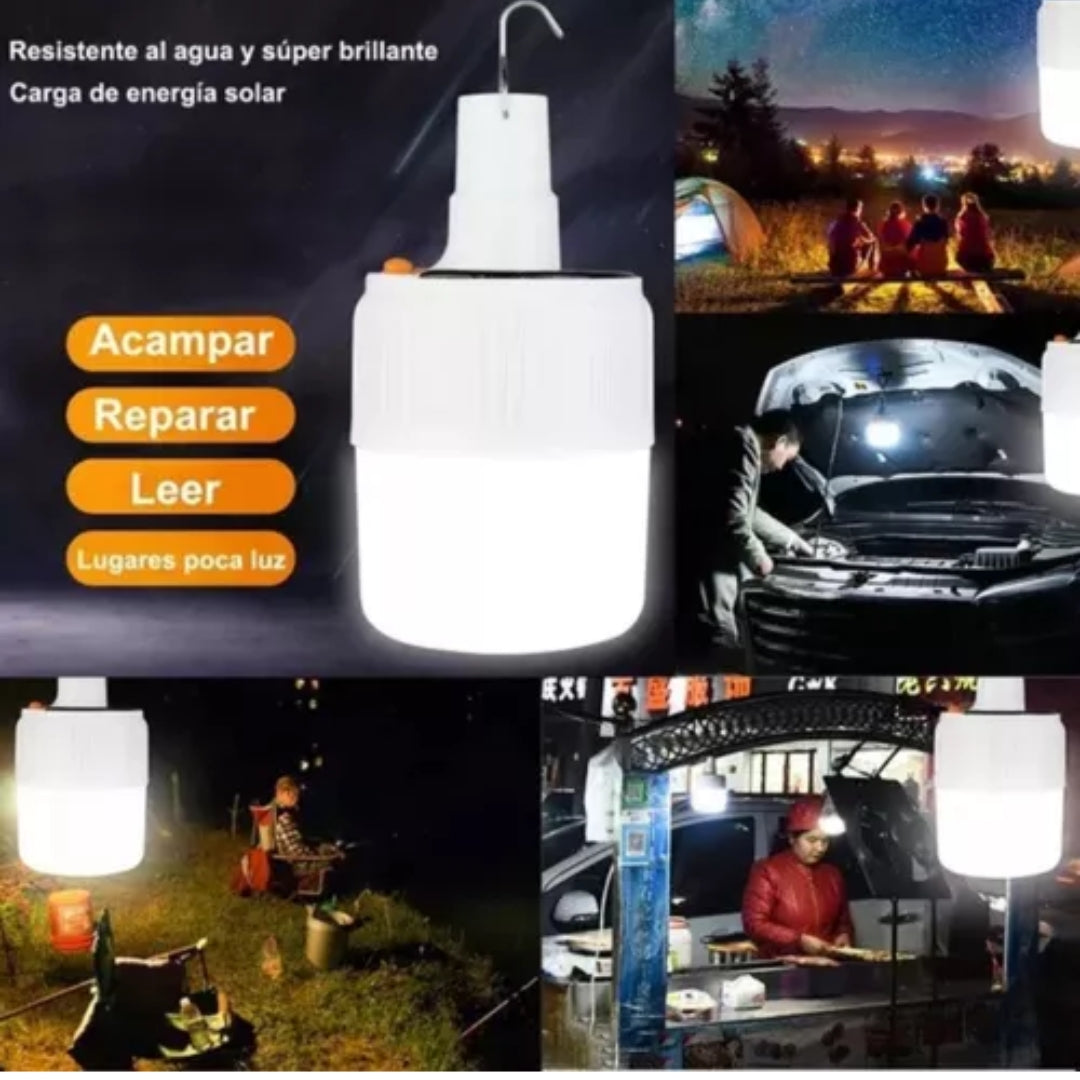 Lampara Camping Recargable Carpa Lamparas Solar Led Camping