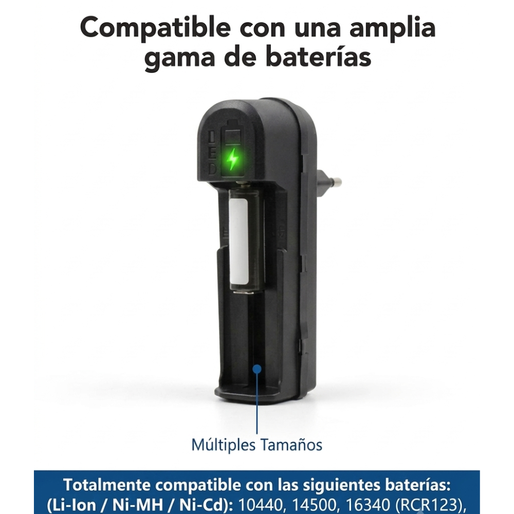 Cargador Baterias 18650 Cargador 220v Cargador Pilas 18650