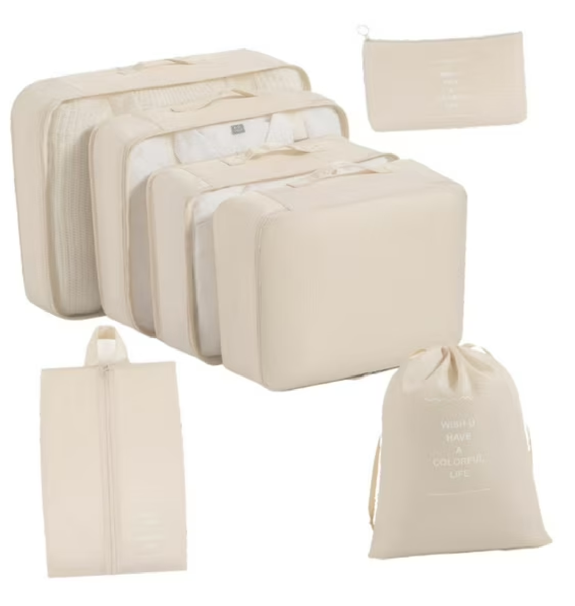 Set 7 Organizadores Equipaje Maleta Bolso Organizador Viaje