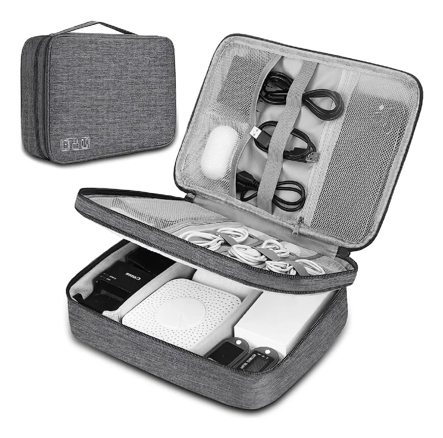 Organizador Cables 3capas Bolso Organizador Viaje 27x20x10cm