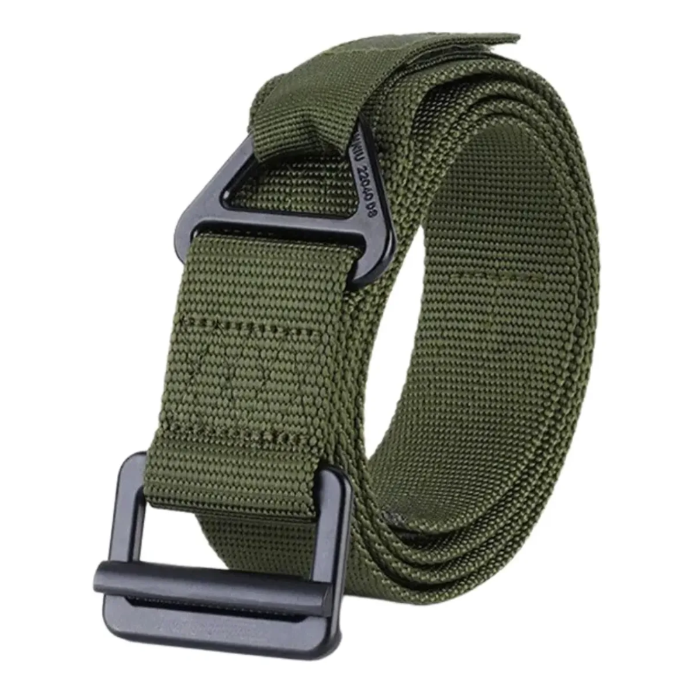 Cinturon Tactico Militar Cinturon Militar Metal Ranger Negro Lisa 120x3.8cm