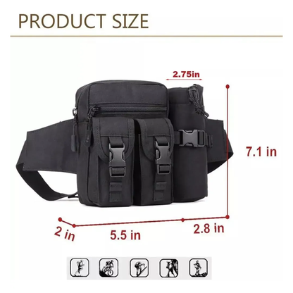 Banano Tactico Bolso Outdoor Porta Botella Bolso Impermeable